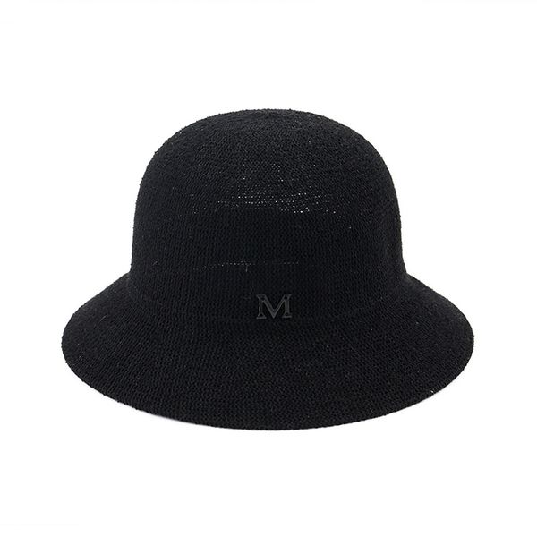 

new summer women bucket cap cotton breathable sun hat visor feminino gorra outdoor holiday embroidery wide side dome y200714, Blue;gray