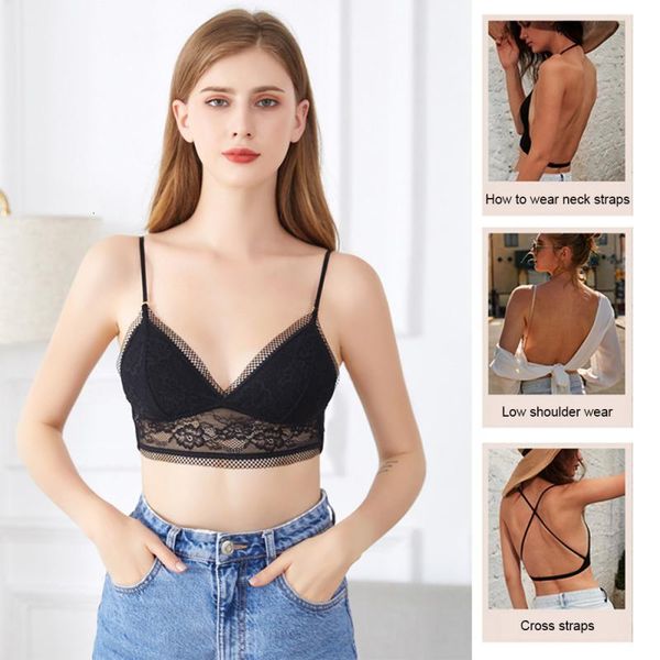 

women sports bras three kinds of open back wearing methods underwear yoga running fitness sports bra for women, White;black