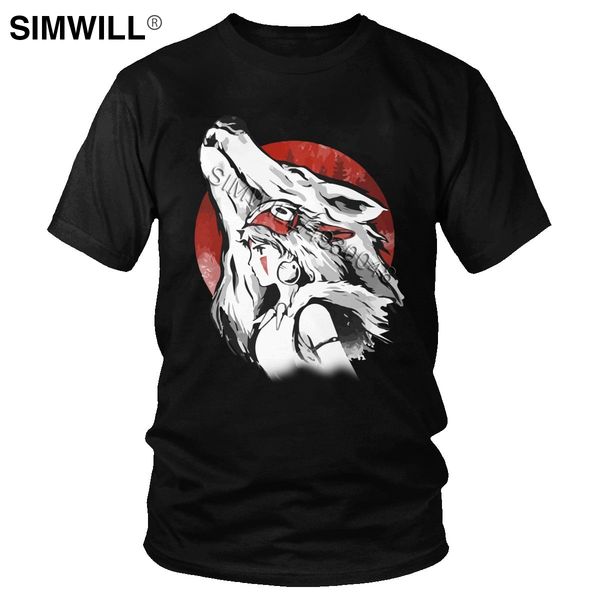 

принцесса mononosuke hime для японского аниме wolf с коротким рукавом тройник миядзаки studio ghibli tshirt мерч толстовка с капюшоном hoodi