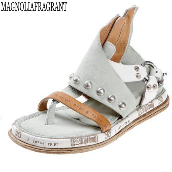 

pu leather women sandals ankle buckle gladiator roma shoes ladies open toe low heel flat shoes women casual sandals hy201 y200702, Black