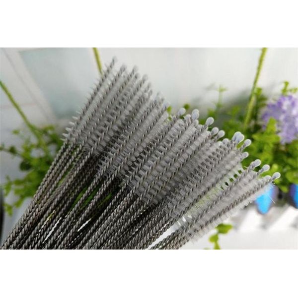 

new 17.5cm straws brush bottle cleaners stainless steel cleaning brush nylon brush drinking pipe clea wmtmsq pets2010