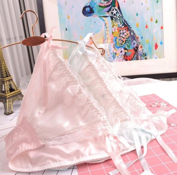 

100% real ps  l xl side tie close lovely cute lolita kawaii princess lace panties calcinha underwear brief lingeries wp3611, Black;pink