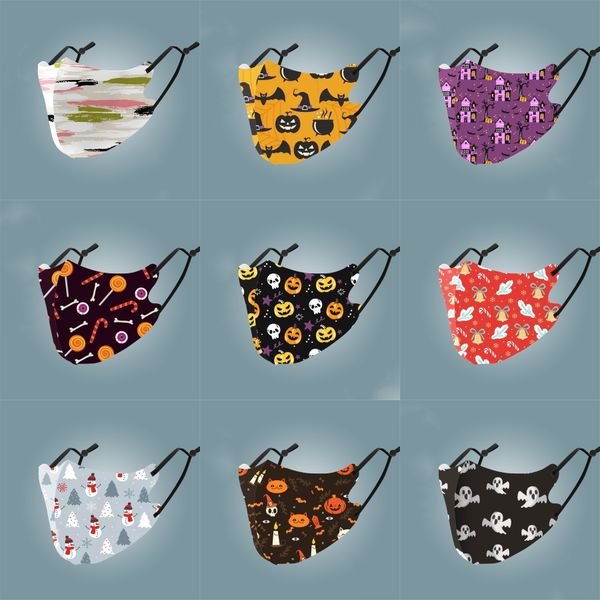 

face masks anti dust windproof printed outdoor mask a4030#277, Black
