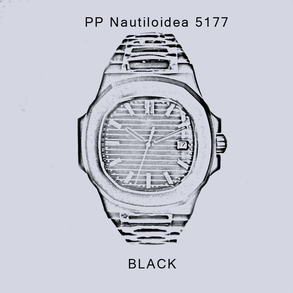 

u1 factory limited edition automatic movement 5711 men watch sapphire crystal black dial male watch 316 stainless band ing, Slivery;brown