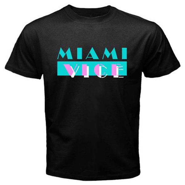 

new miami vice 80's retro classic tv series men's black t-shirt size s to 3xl tee shirt sport hooded sweatshirt hoodie