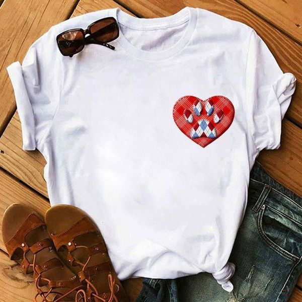 

paws pocket t shirt summer fashion women tshirt cartoon cute tee shirts female short sleeve t-shirt grapchic t-shirts cloth, White