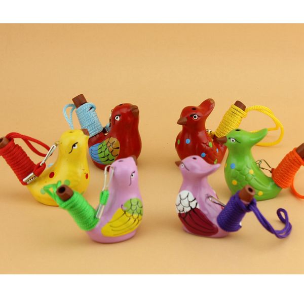 

ceramic water bird whistle spotted warbler song chirps home decoration for children kids gifts party favor rra2067