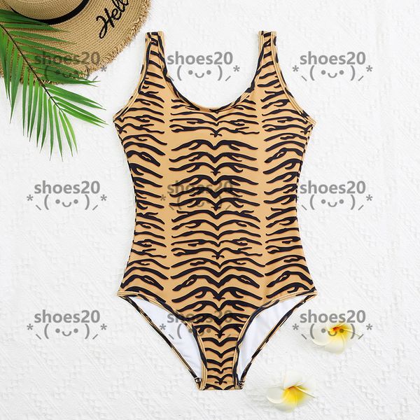 

leopard affordable swimwear hipster padded designer women's one-piece swimsuits outdoor beach swimming bandage luxury wear