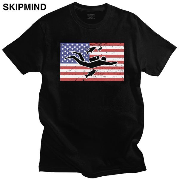 

scuba diver t shirt for handsome short sleeves american flag dive tshirt diving lover tee fitted gift sport hooded sweatshirt hoodie