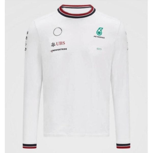 

brand petronas mens luxury mercedes amg t shirts sweatshirts f1 formula one racing women casual long sleeve t-shirts benz lewis hamilton tea, White;black