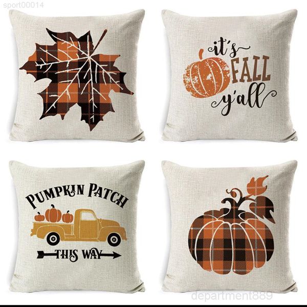 

new halloween pumpkin sofa throw pillowcase printed plaid pillow case cover pillowslip for car office home owd2108