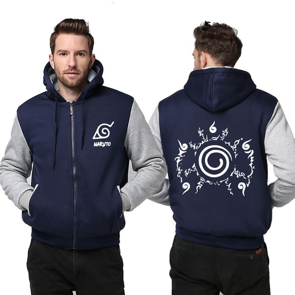 

2021 new us size men women naruto ootutuki hagoromo rikudo sennin coat hoodie winter fleece thicken jacket sweatshirts clo sqou, Black