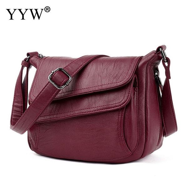 

5 colors leather luxury handbags women bags designer women messenger bags summer bag woman for 2020 white sac a main