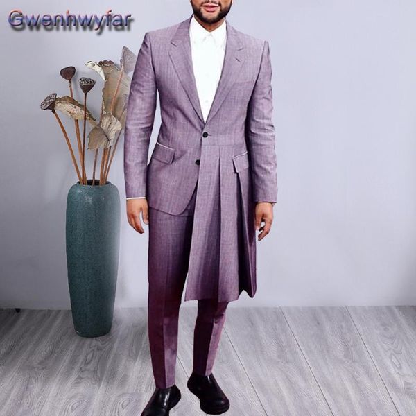 

men's suits & blazers gwenhwyfar men pants set custom made groom mariage wedding notched lapel single breasted solid slim fit groomsmen, White;black