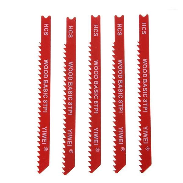 

5pcs durable u-shank high carbon steel 8 tpi reciprocating saw blade cutter for wood jig cutting1