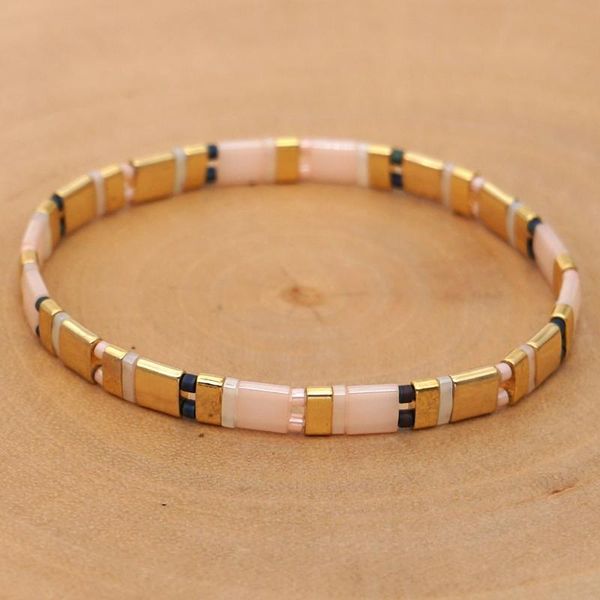 

charm bracelets go2boho for women miyuki tila beads bracelet bohemian pulsera mujer moda 2021 gold handmade fashion jewelry, Golden;silver