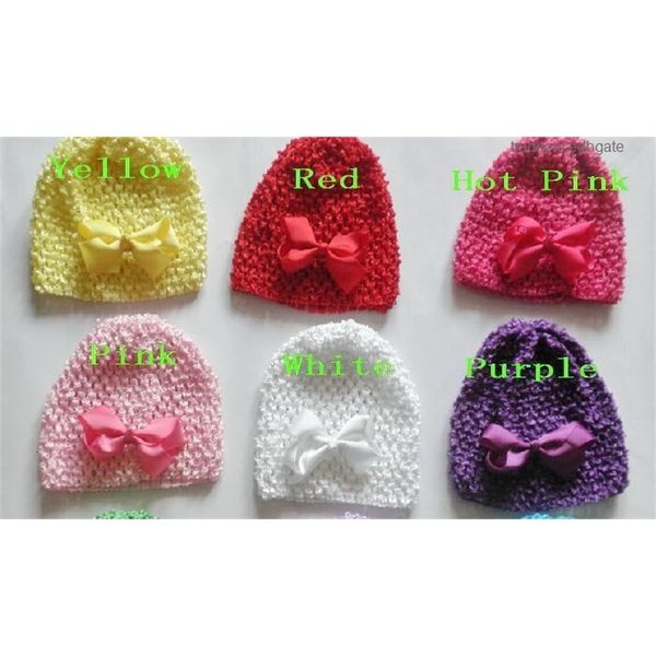 

waffle baby with hats hat 3" 50pcs crochet hair bows clips soft cap good toddler stretch caps feshion sell beanie mz