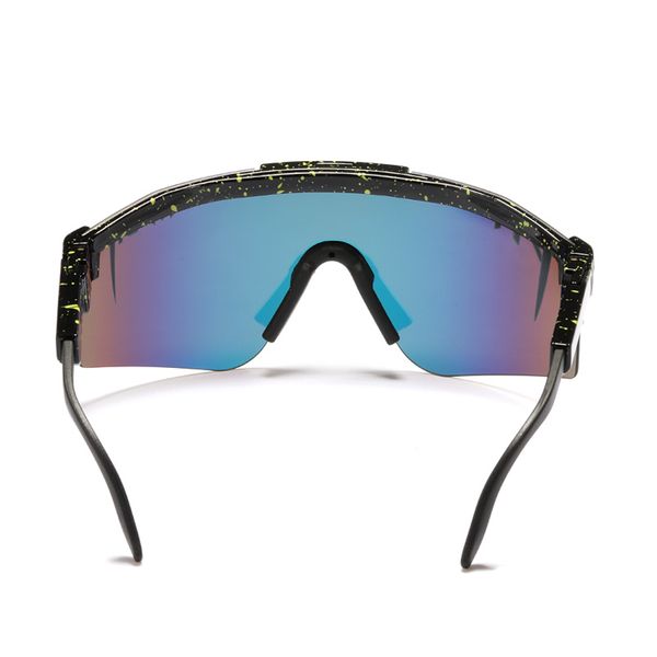 

double wide style men fishing sunglasses orange mirrored lens polarized & uv400 goggle tr90 frame, White;black