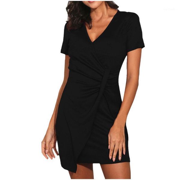 

cover-ups sagace elegant dress women party summer short sleeve beach solid color casual dresses for vestidos 1