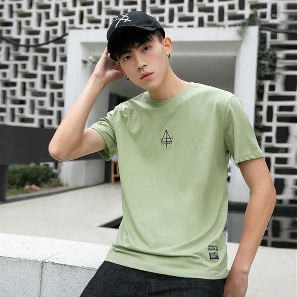 

men's t-shirts tfetters 2021 men's t-shirt summer o-neck short sleeve casual blouse1, White;black