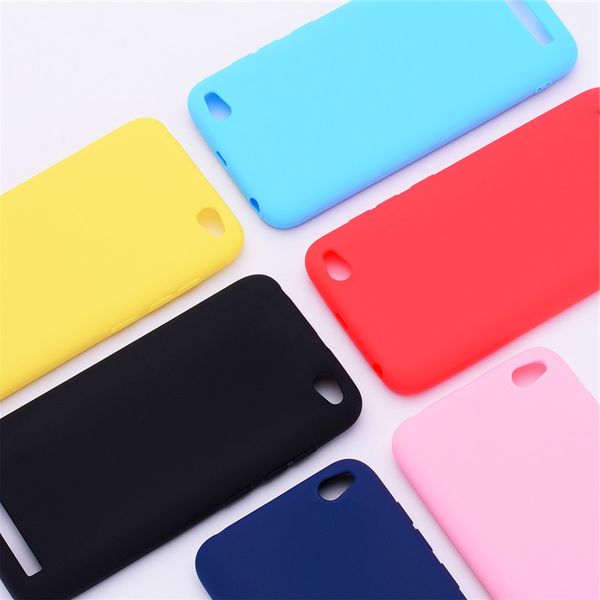 

silicone on fundas soft tpu color matte back cover for xiaomi redmi 5a case skin cell phone cases