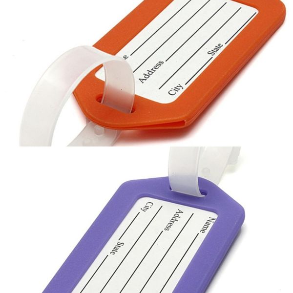 

u factory name plastic holder labels strap address id suitcase portable tag baggage travel luggage label 2u