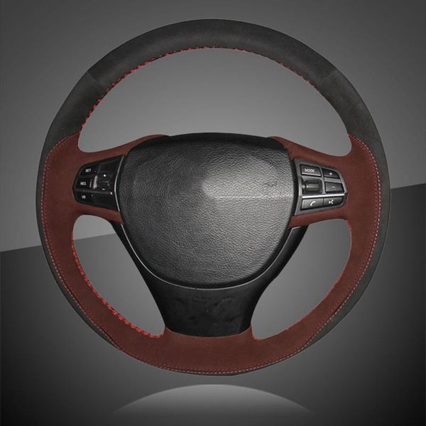 

auto braid on the steering wheel cover for f10 523li 525li 2009 730li 740li 750li car steering covers interior accessories