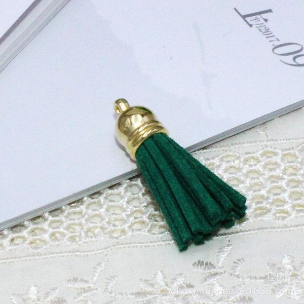 

10pcs 3cm pull ring alloy cap faux leather tassels fringe bang leather tassel trim key tassels for diy pendant accessories parts h wmtwsf
