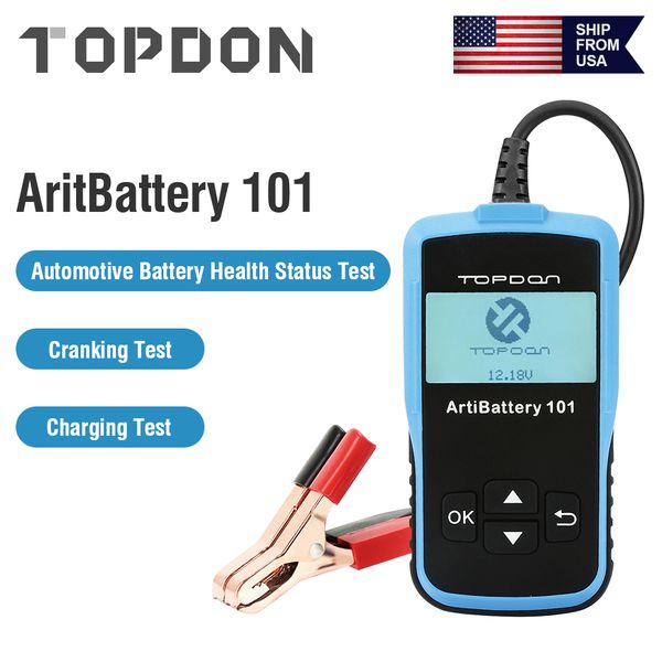 

battery tester on artibattery 101 ab101 auto code reader obdii diagnostic tool obd2 scanner battery analyzer automotive tool