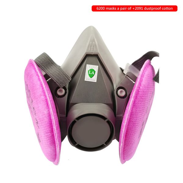 

with anti-dust 6200 dual can half anti-toxic facepiece industrial 3pcs/set filter box gas mask 819u nn1l rilx 1jdxd