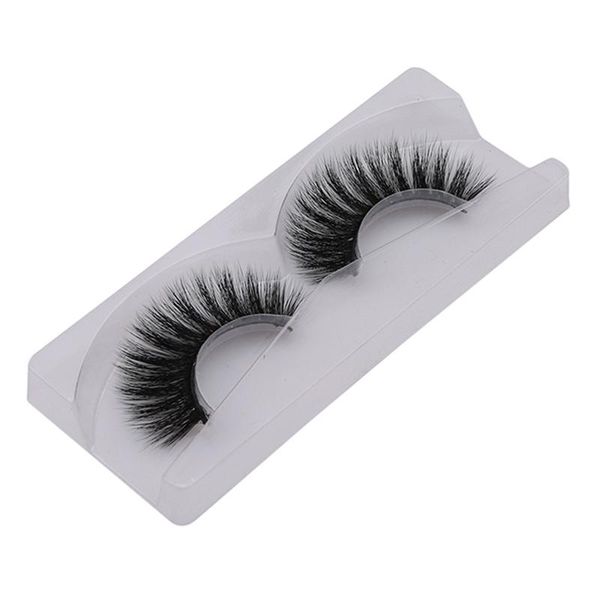

1pair natural long false eyelashes new fashion 3d mink lashes makeup fake eye lashes hand made lash maquiagem
