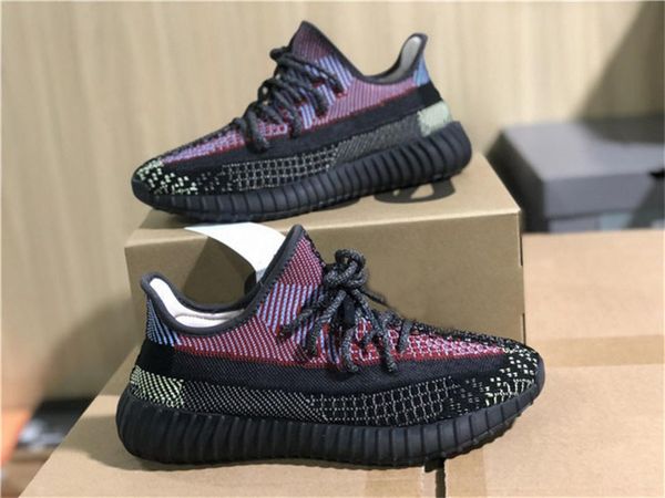 

2020 authentic originals 3 5 0 v2 yecheil reflective non -reflective fw5191 fw5190 kanye west fx4145 fw5191 fw5190 men women casual shoes, Black