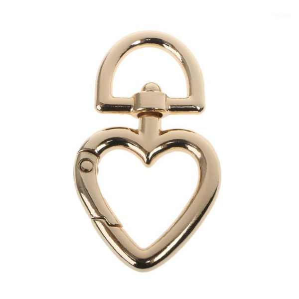 

storage bags heart shape metal swivel clasp lanyard snap hook spring claw clasps1
