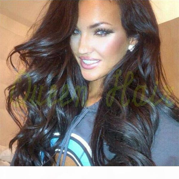 

beautiful 150 180 high density brazilian body wave glueless full lace human hair wigs for african american bady hair, Black;brown