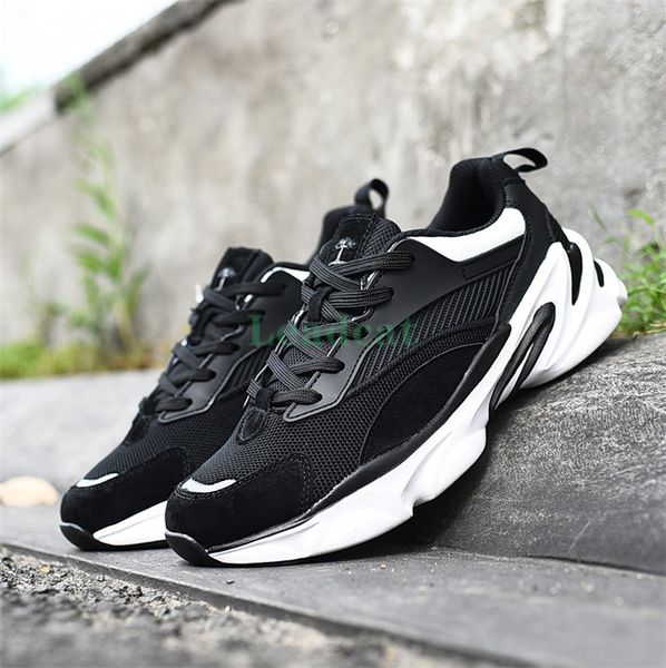 

us 8 eur 41.5 treeperi fashion chunky 2.0 running shoes mens black white women classic sneakers 01