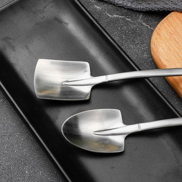 

for vip dropshipping ice spoon shovel 304 stainless steel coffee spoon tea spoon creative tableware coffee tableware h jllfjk