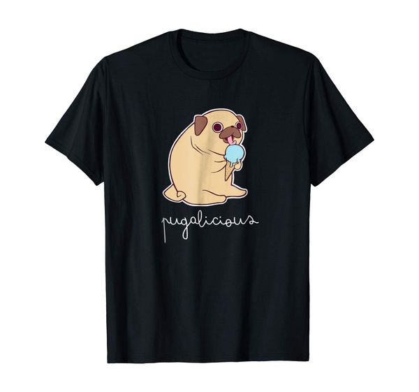 

симпатичная мопс pugalicious мороженого балахон дизайнеров футболка толстовка