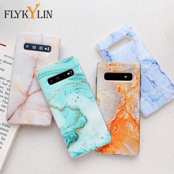 

flykylin marble силиконовый чехол для samsung galaxy a41 a51 a71 5g примечание 8 9 10 20 ультра a21s m21 m30s задняя крышка jllnxf dhzlstore
