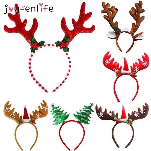 

headband reindeer xmas tree headwear hair band decorations children christmas costume party new year navidad 2020 gift