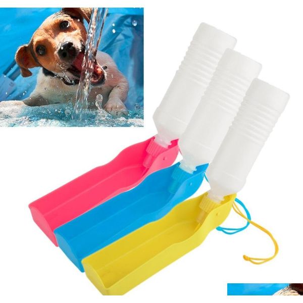 

portable pet dog cat travel water drink bottle bowl dispenser feeder plastic foldable pet water qylxst dh_seller2010