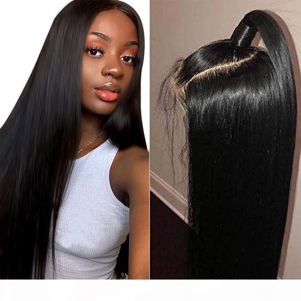 

silky straight unprocessed brazilian virgin hair wigs lace front wigs full lace human hair wig glueless no shedding no tangle, Black;brown