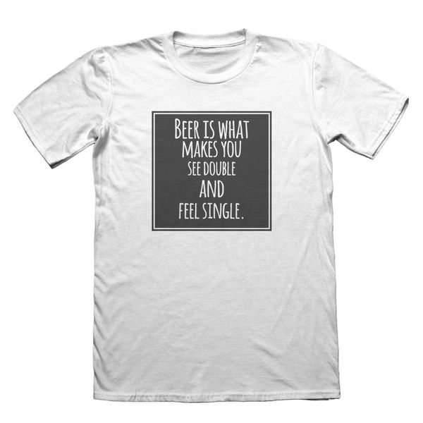 

summer 2019 homme see double and feel single t-shirt - men's fathers day christmas gift printing on t shirts sport hooded sweatshirt ho