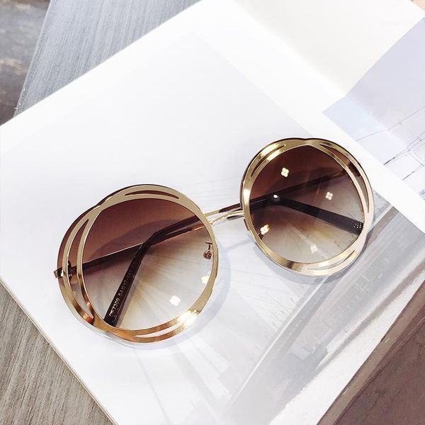 

mincl/sunglasses for women 2020 fashion punk sun glasses uv400 brand man brown designer driving shades for female nx1, White;black