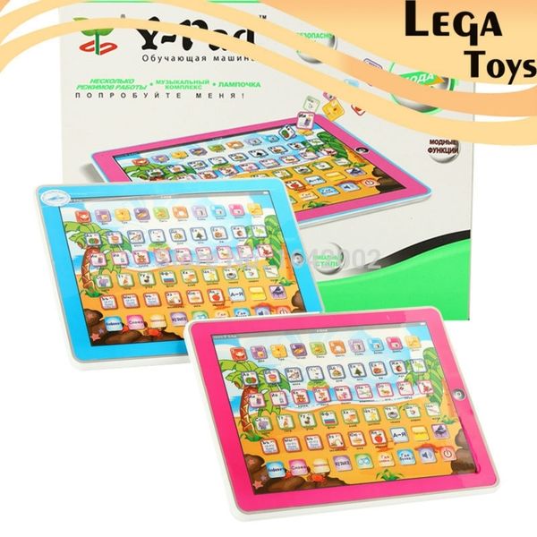

educational toys for children's tablet comput in russian language learning y-pad for kids abc y pad russian toy with light y200428