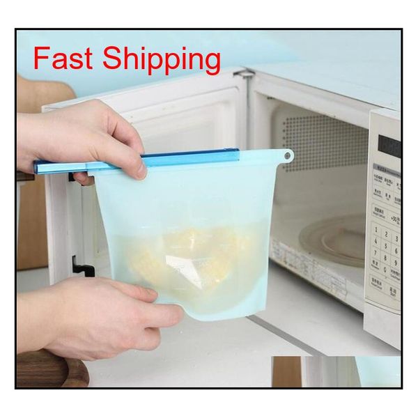 

reusable sile food preservation bag vacuum sealer bags fridge food storage container ing & heating for kit qyljan sports2010