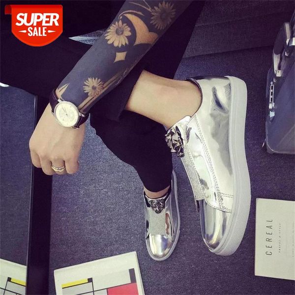 

2020 plus-size 35-44 high-men sneakers gold hair stylist men platform canvas outdoor casual shoe tenis masculino #ja4v