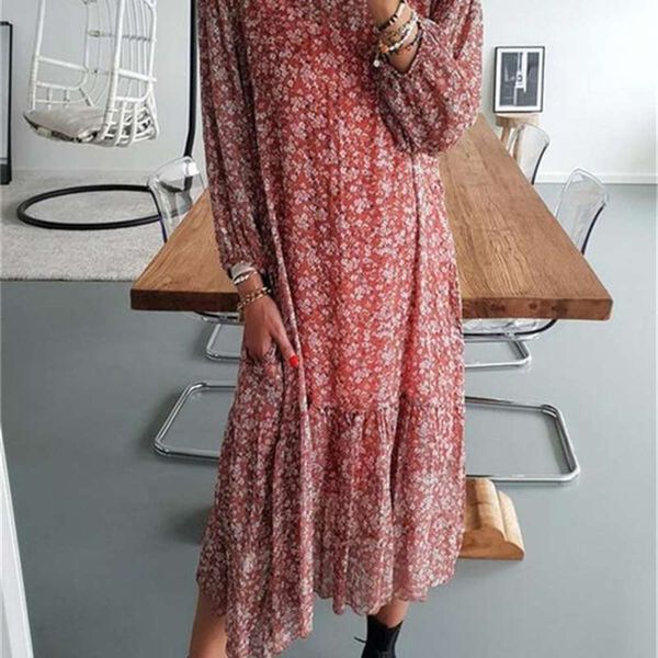 

2020 new chiffon dress in winter, Black;gray