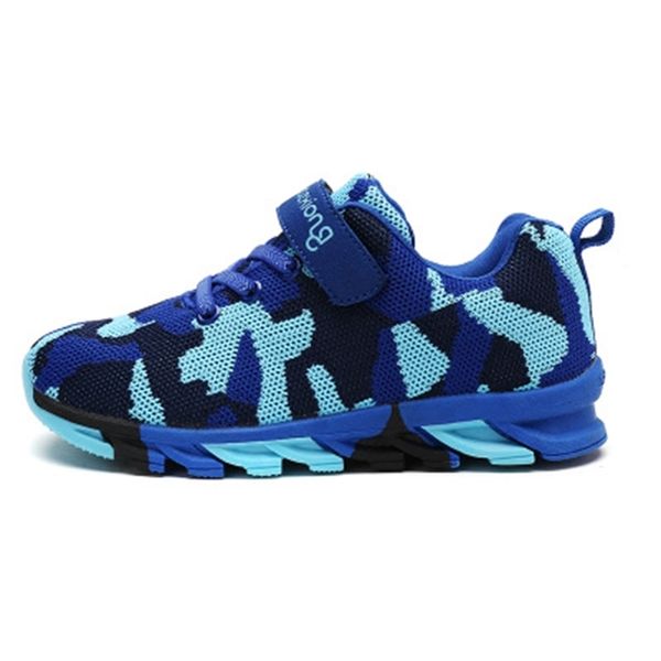 

новые дети повседневный спорт камуфляж дети 2020 кроссовки для мальчиков наружного воздуха mesh кроссовки army green / синий trainers16, Black