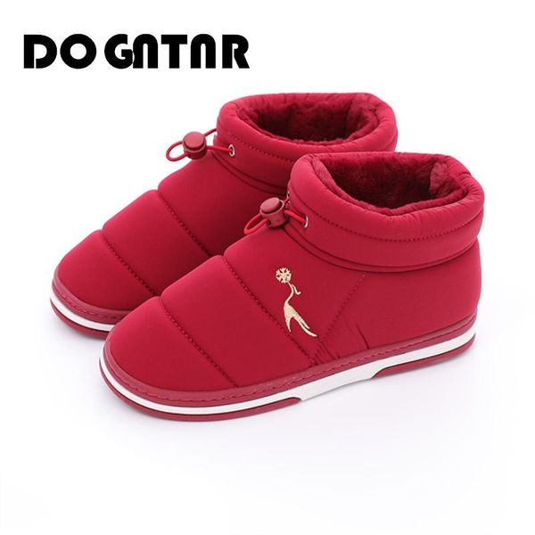 

2020 new winter non-slip women's cotton shoes plush women's slippers warm thick cotton shoes indoor non-slip flat, Black