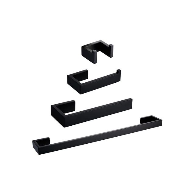 

ванная комната оборудование set black robe hook полотенцесушители барной стойки бар полка оберточной бумаги держатель для зубных щеток держа